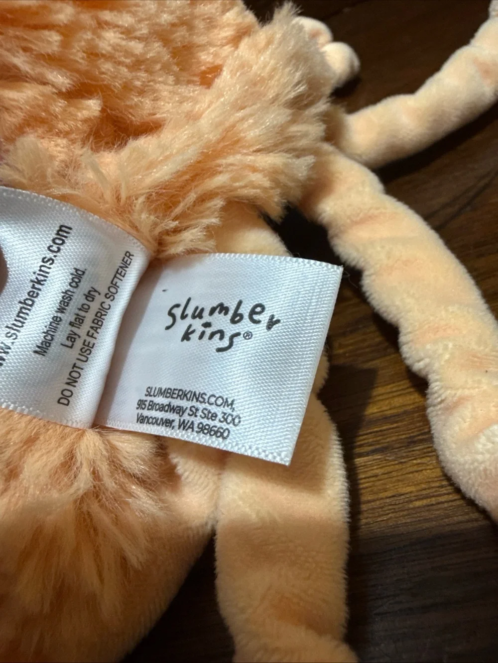 Slumberkins Mini Jellyfish Plush Toy Nectar Orange 7